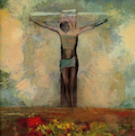 十字架のキリスト：ルドン